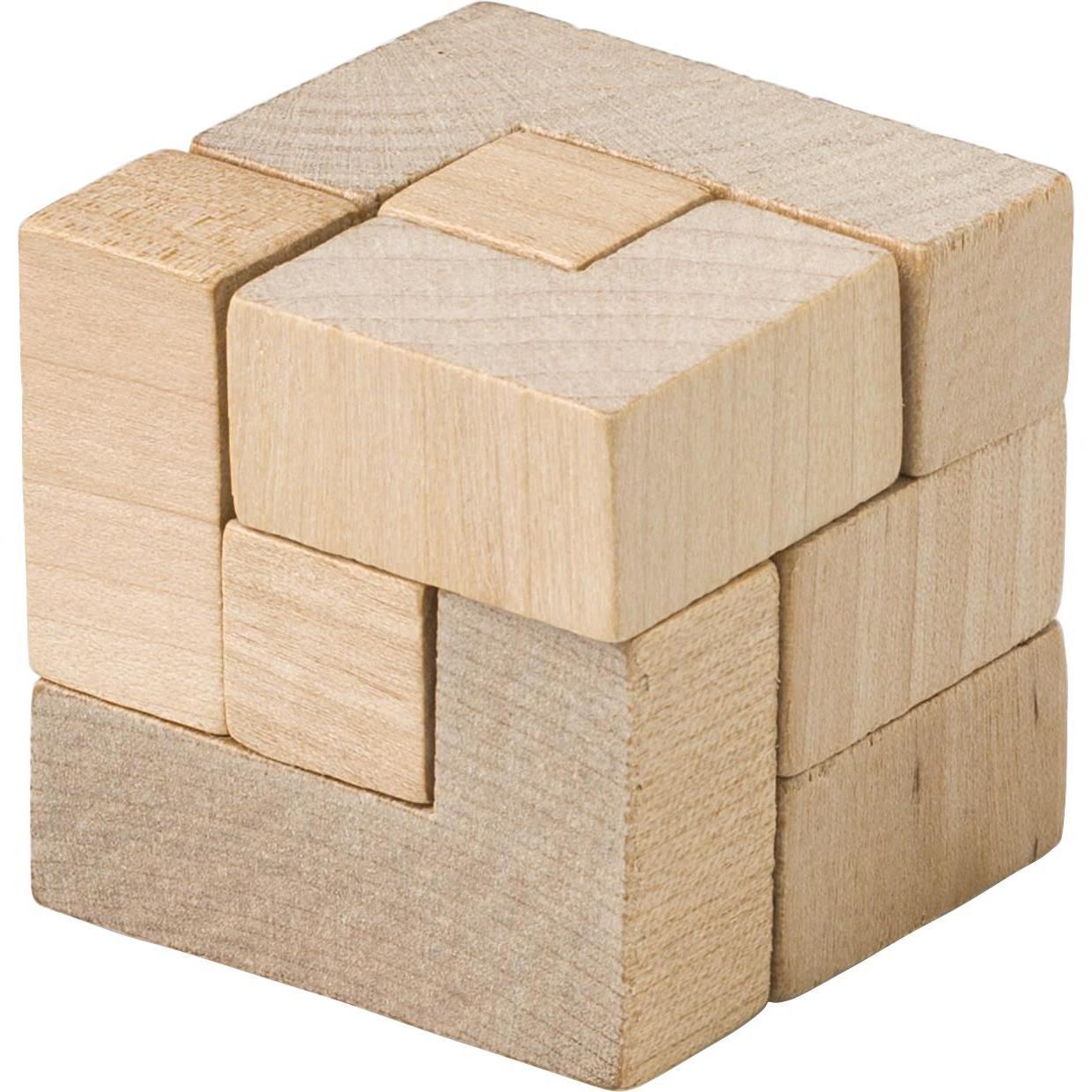 Würfelpuzzle aus Holz Amber
