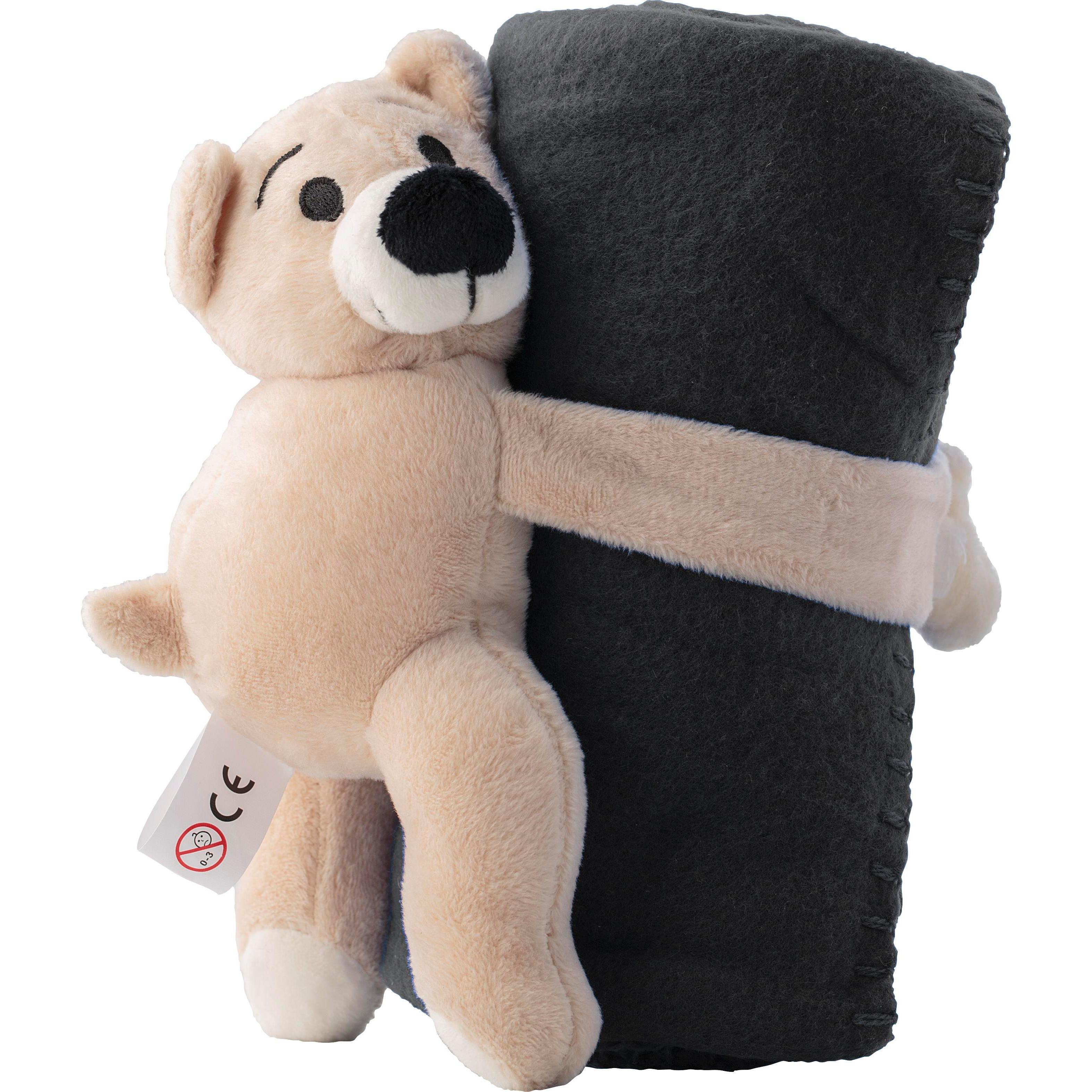 Plüschbär mit Fleecedecke Owen