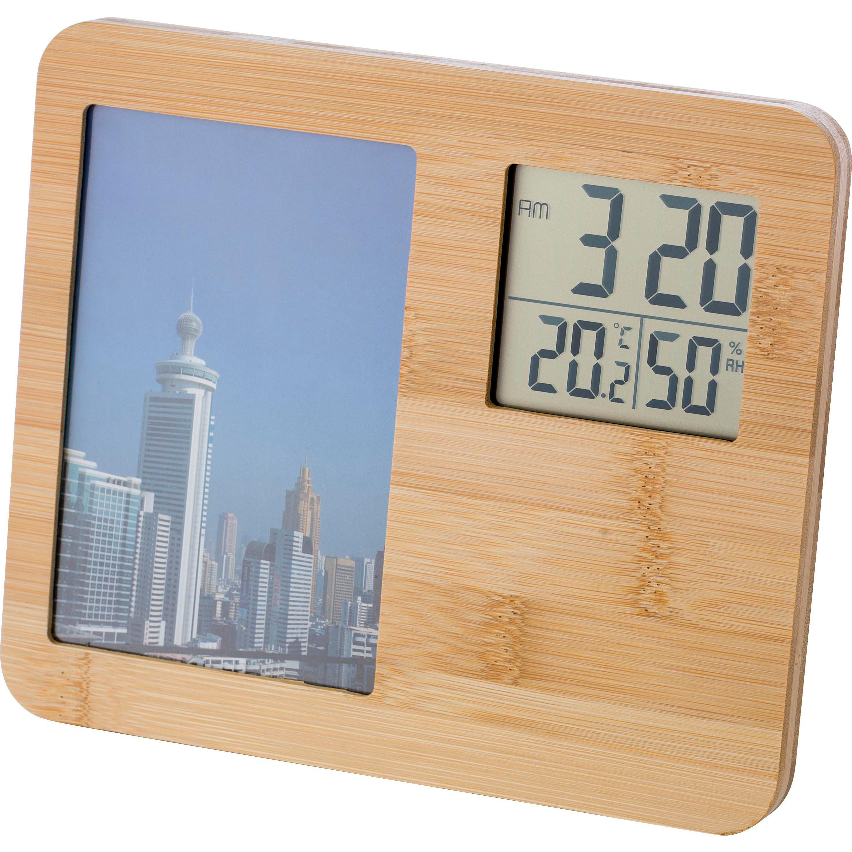 Wetterstation aus Bambus Colton