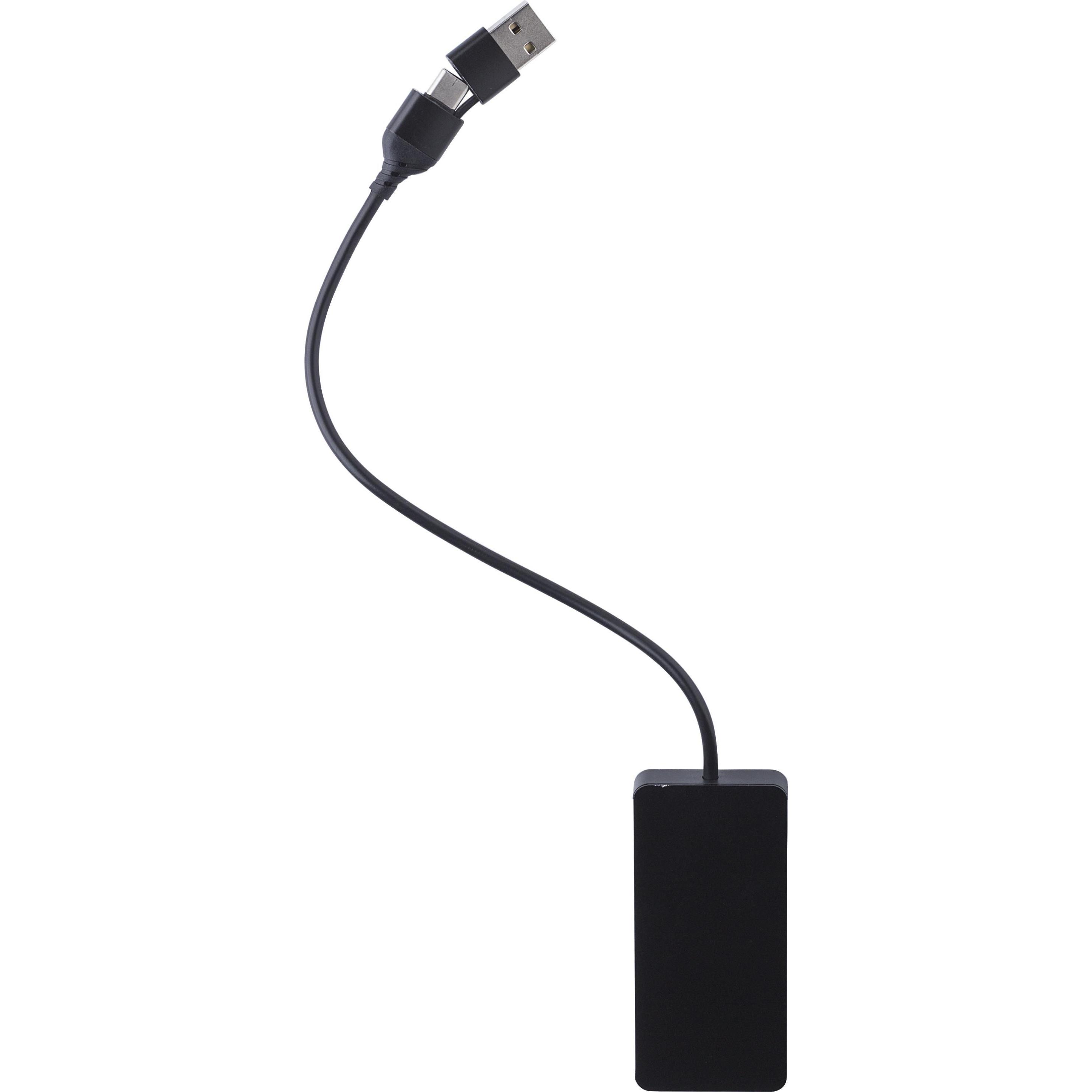 Recycelte Aluminium USB Hub Layton