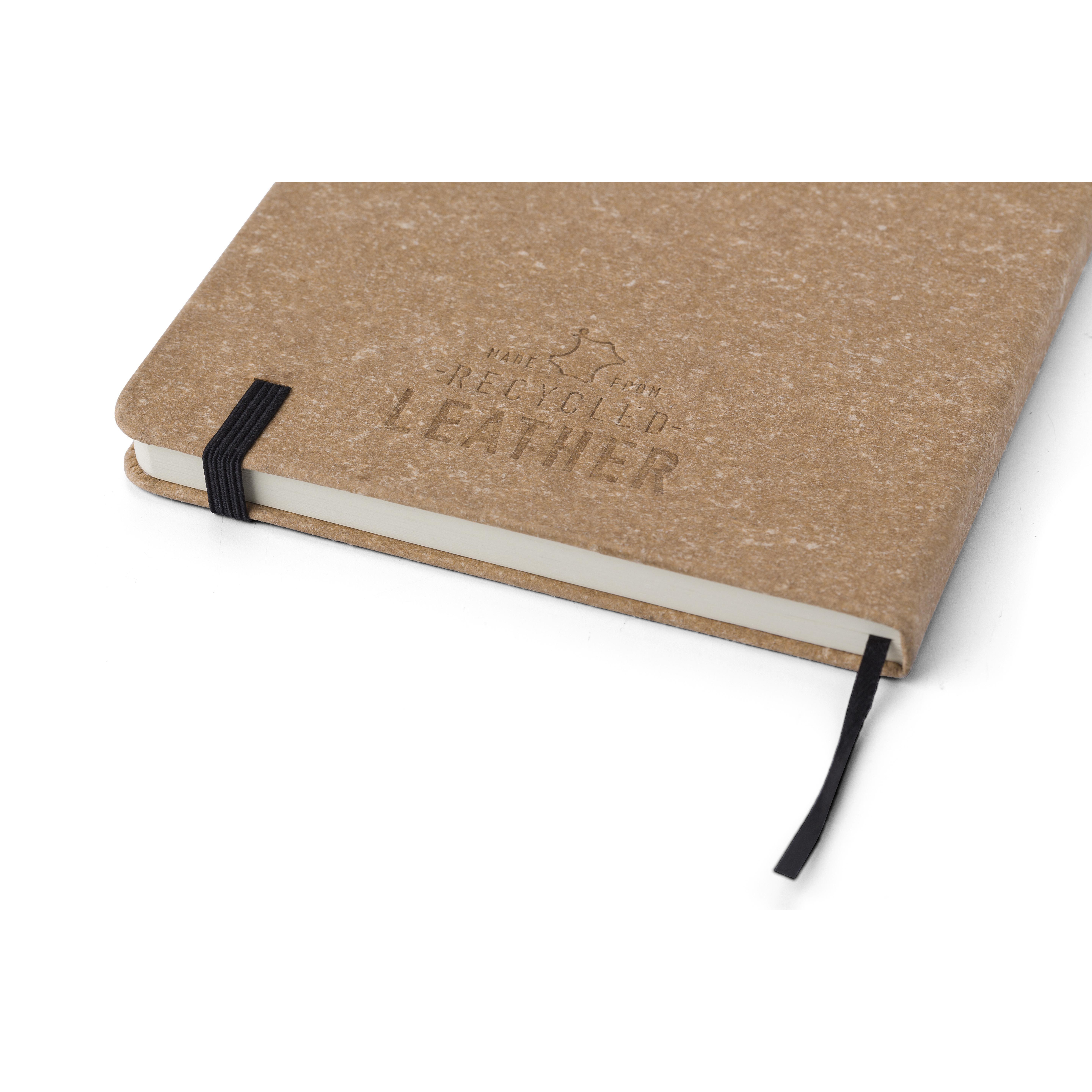Notizbuch aus recyceltem Leder (A5) Gianna