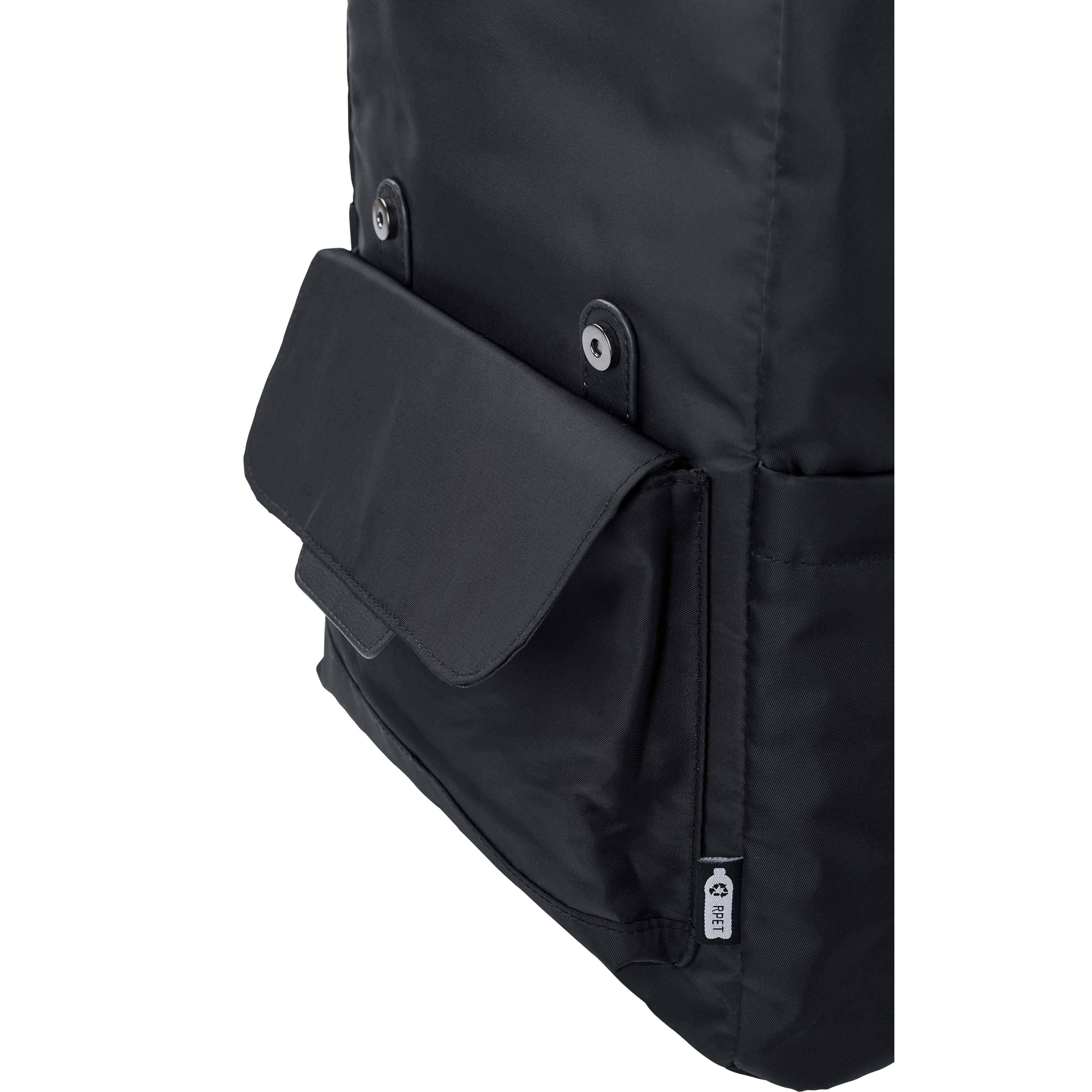 rPET (290T) Polyester Twill Rucksack mit Lasche Marlowe