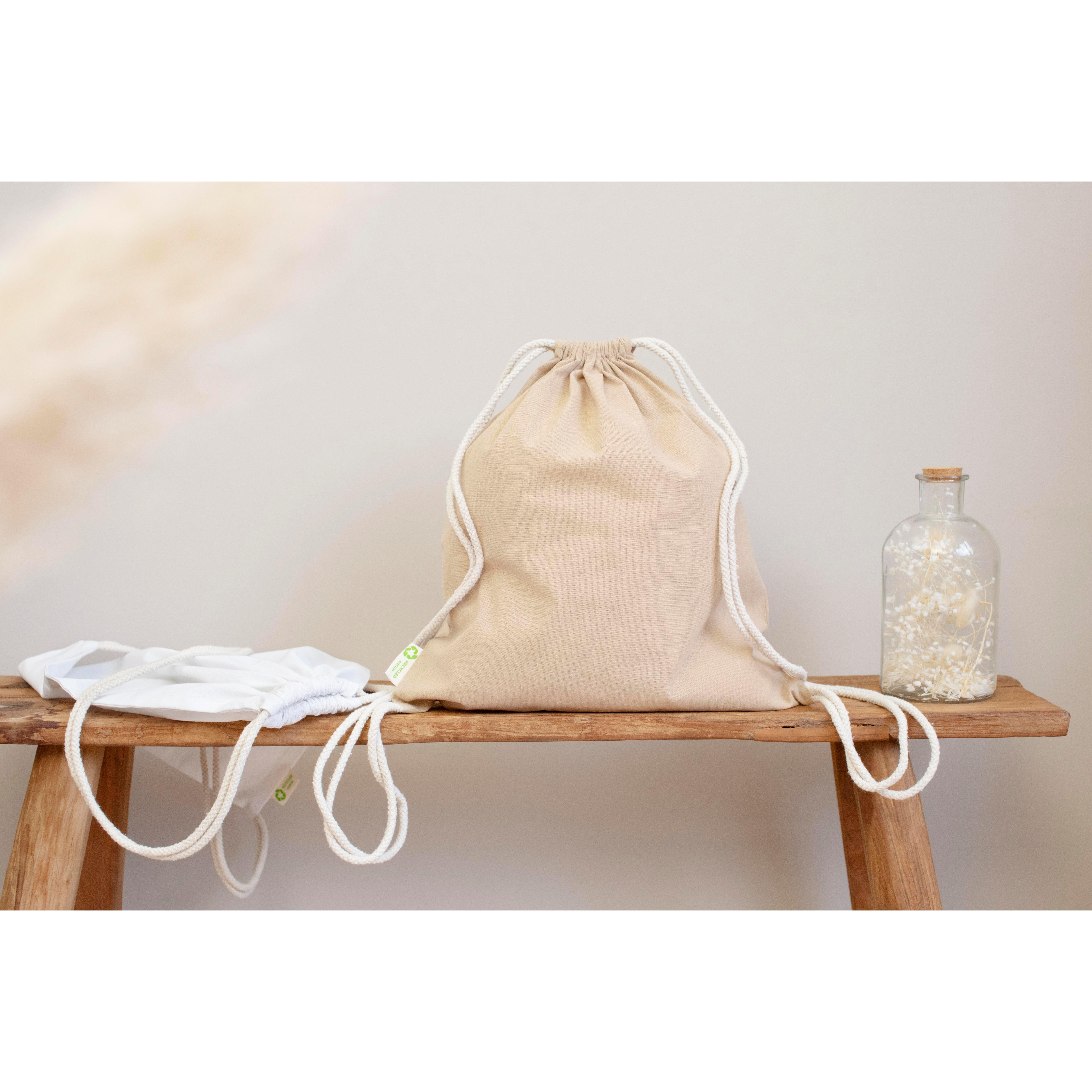 Kordelzugtasche aus recycelter Baumwolle Joy