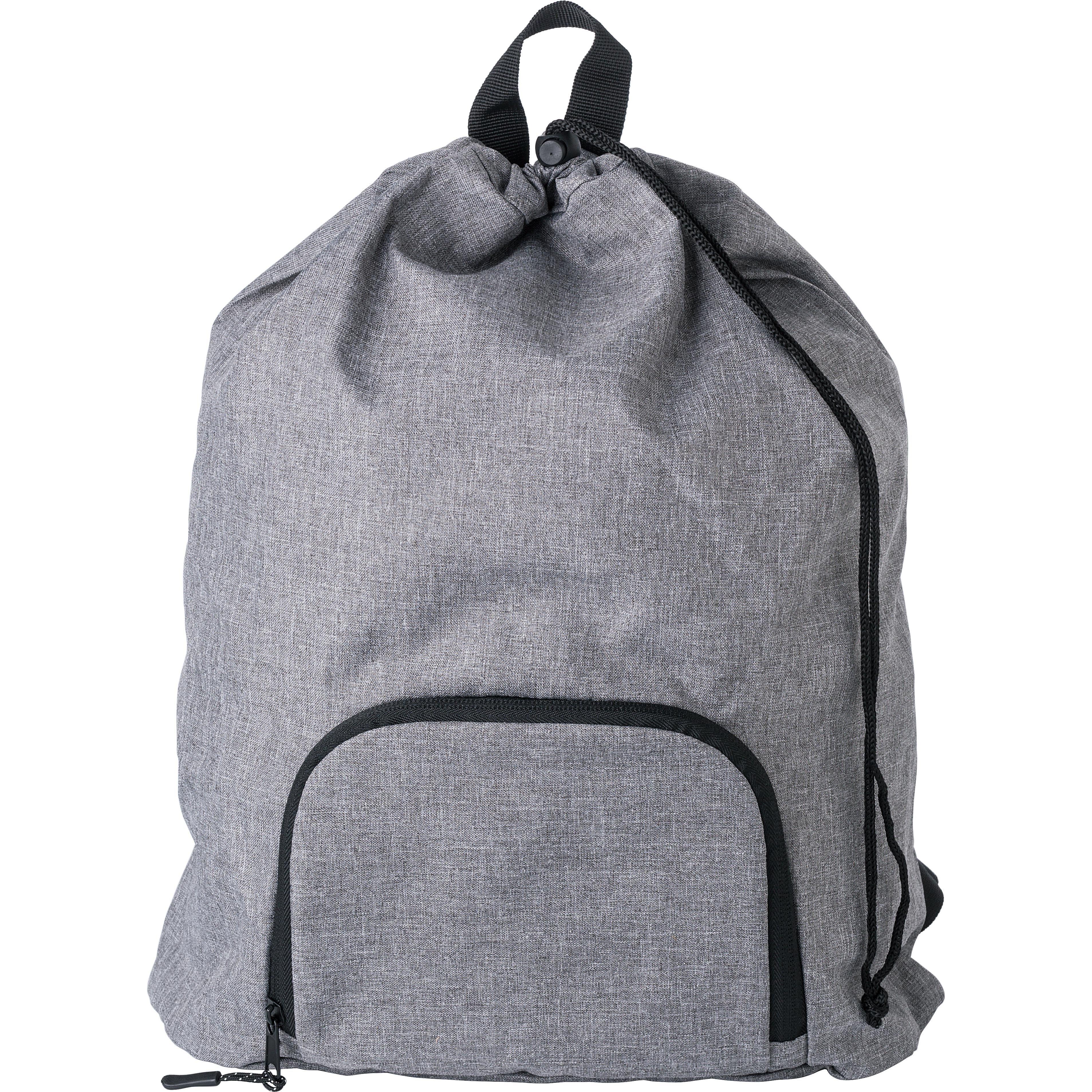 300D Zweifarbiger faltbarer Rucksack mit Kordelzug Camilla