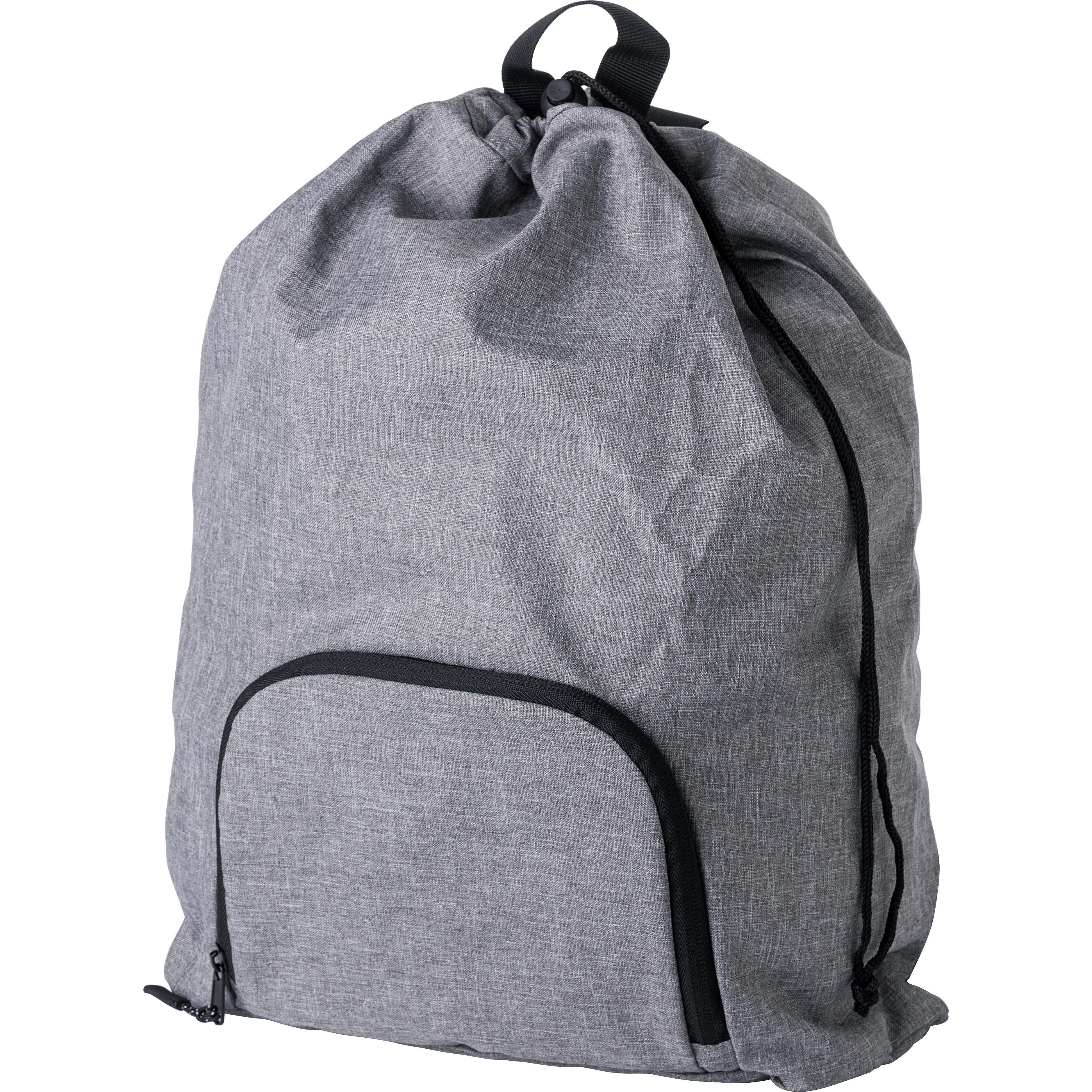 300D Zweifarbiger faltbarer Rucksack mit Kordelzug Camilla