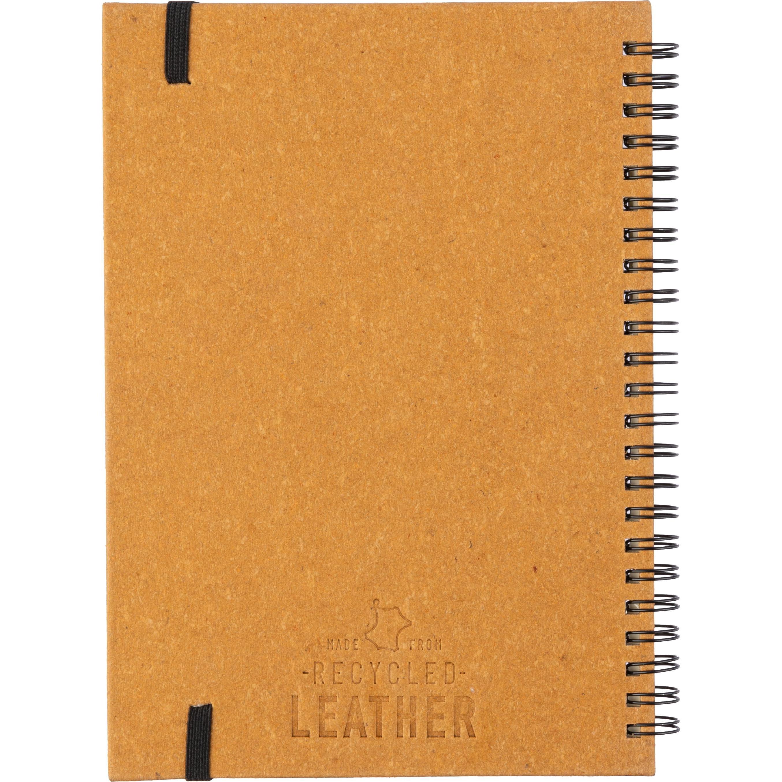 Notizbuch aus recyceltem Leder A5 Egon