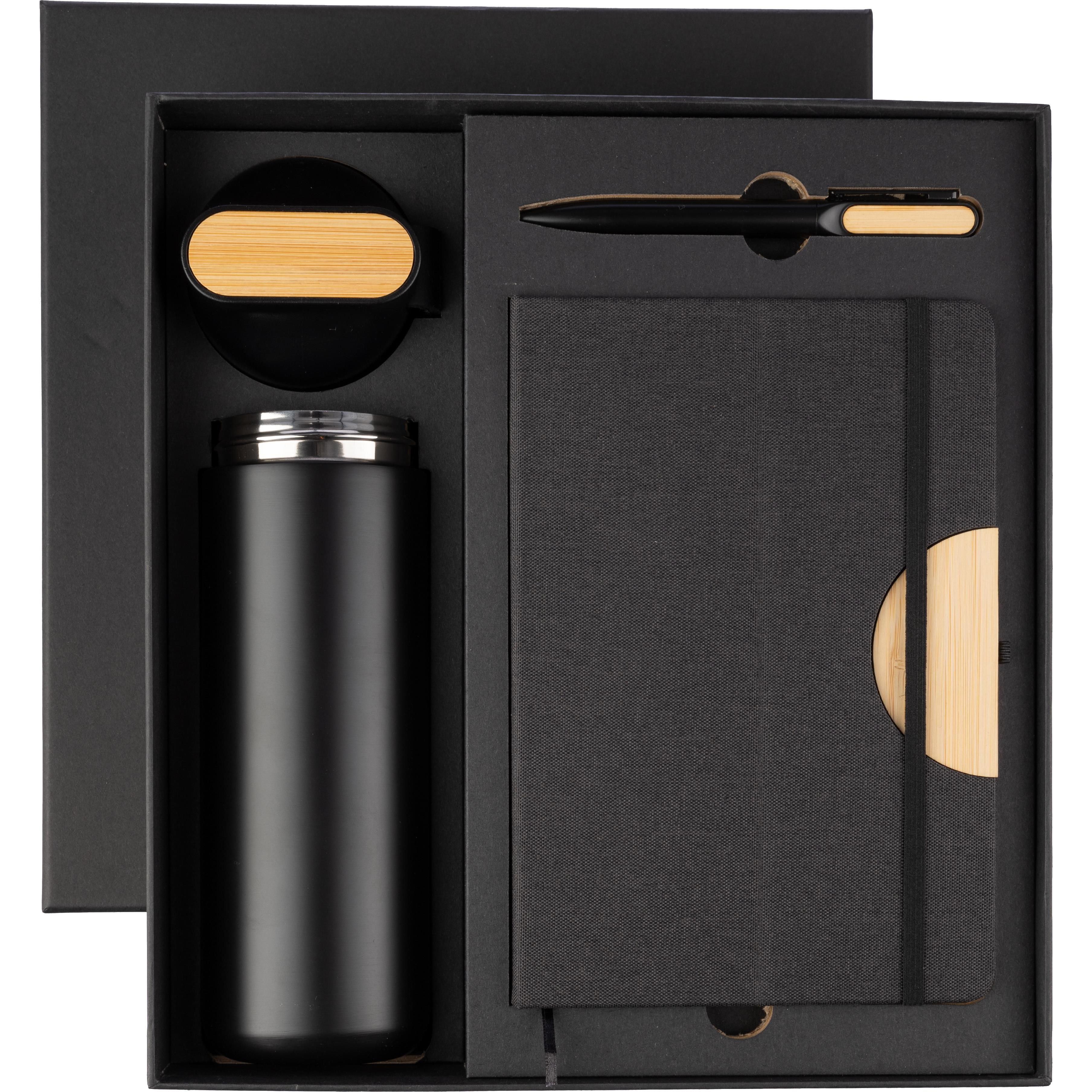 Schwarze Karton-Geschenkbox Kurt