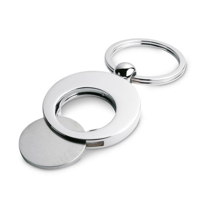 Schlüsselring mit Münzhalter