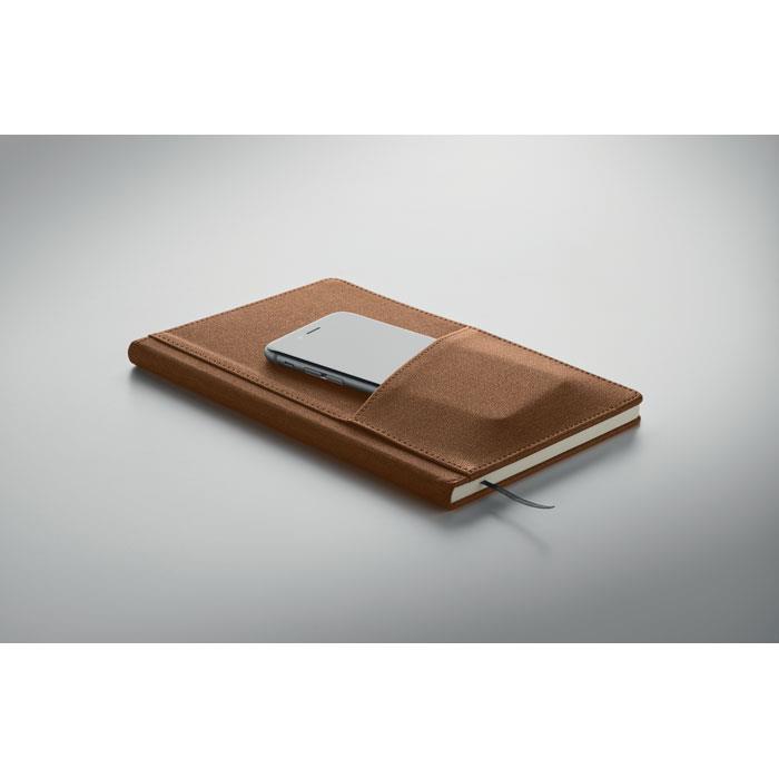 A5 notebook PU front pocket
