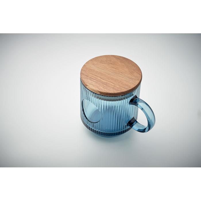 Gerippter Glasbecher 300ml