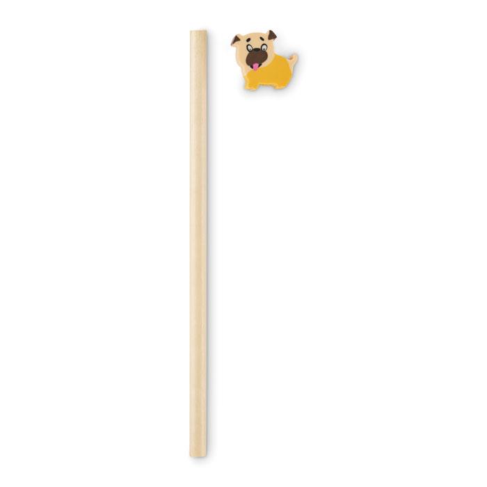 Holzbleistift mit Radiergummi