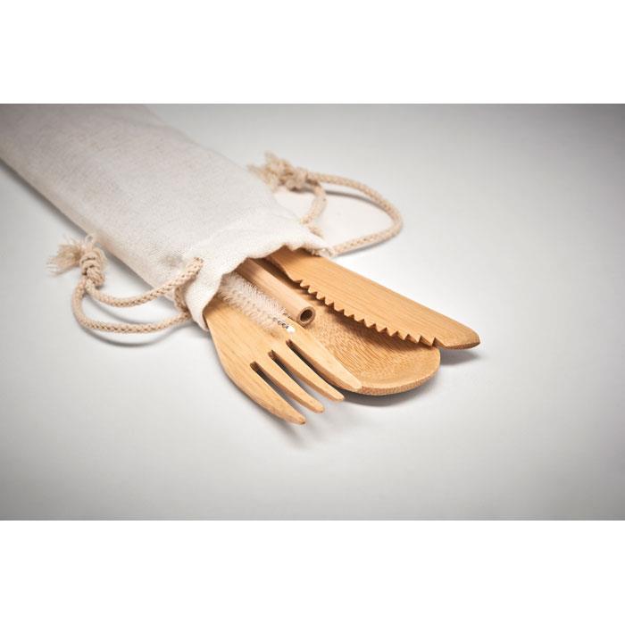 Besteck-Set Bambus