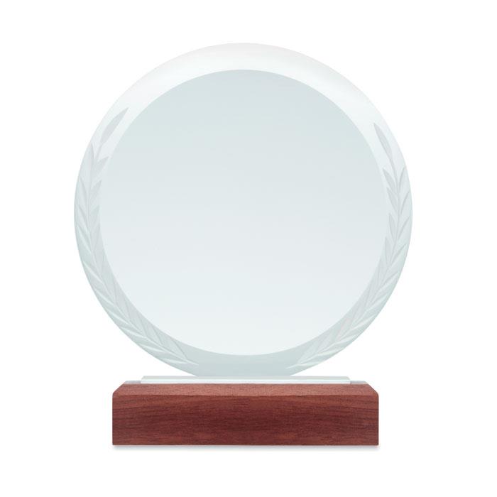 Runder Pokal Kristallglas