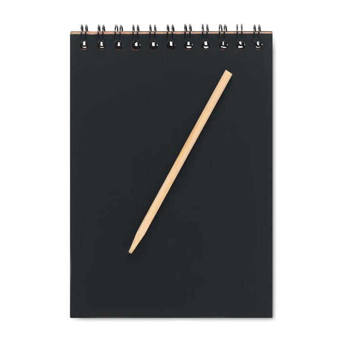 Notizbuch mit Kratzpapier