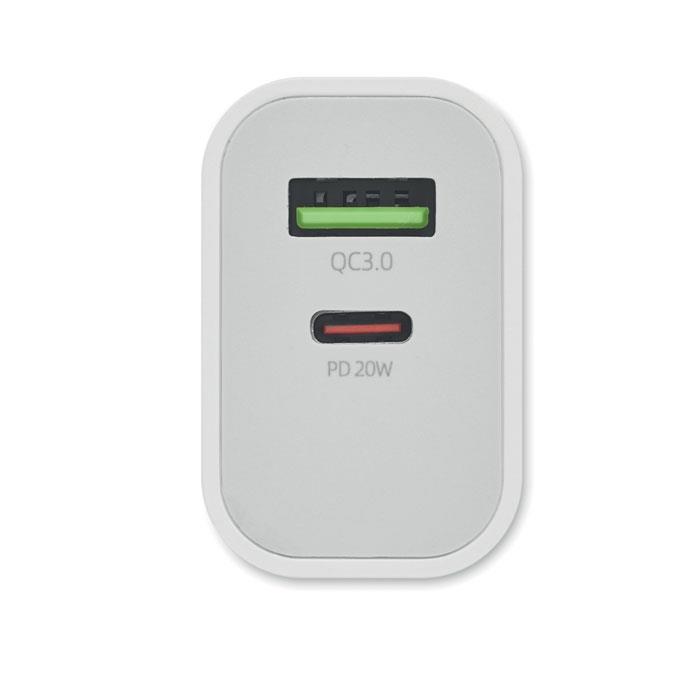 18W 2-Port USB-Ladegerät EU-Ste