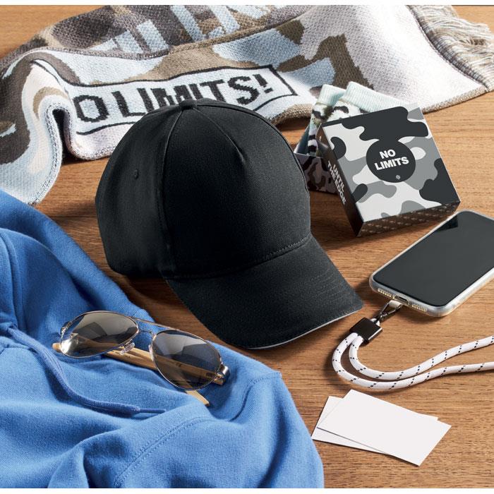 Baseball cap 5 panels 260g/m²