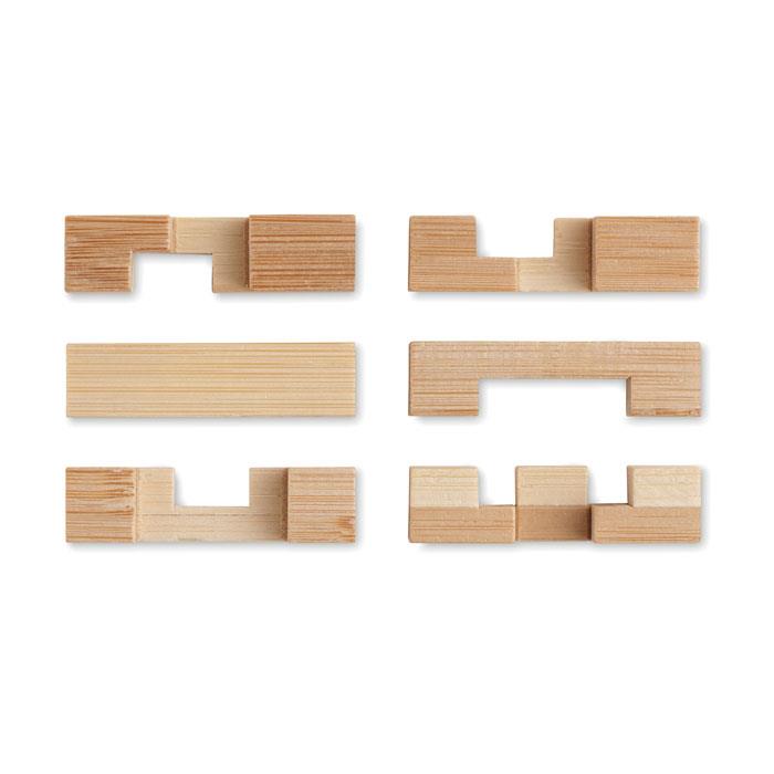 Holzpuzzle/Gehirnjogging Bambus