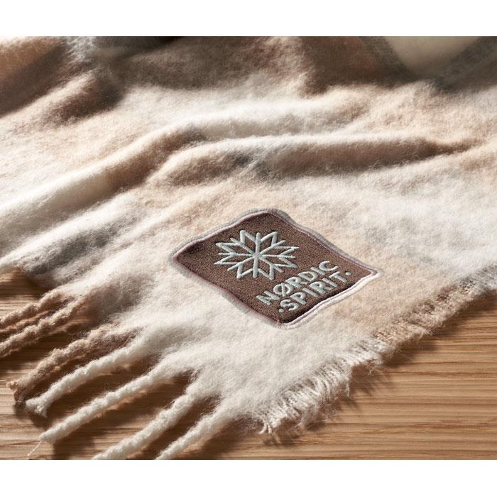 Karierte Mohair-Decke