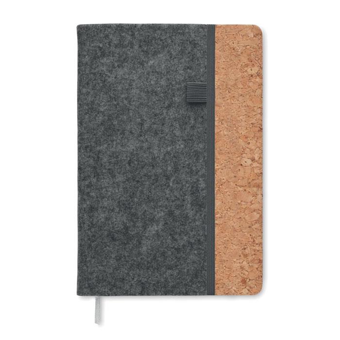 DIN A5 Notizbuch RPET-Filz