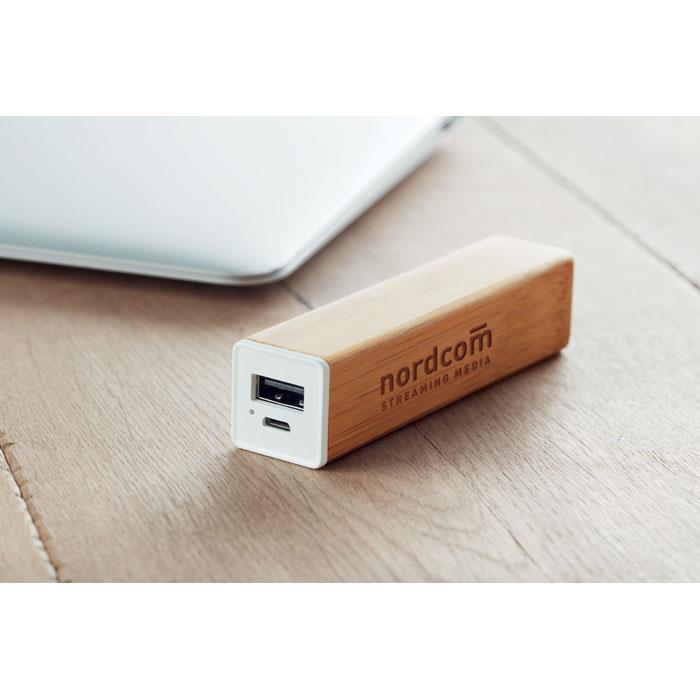 Powerbank 2200 mAh Bambus