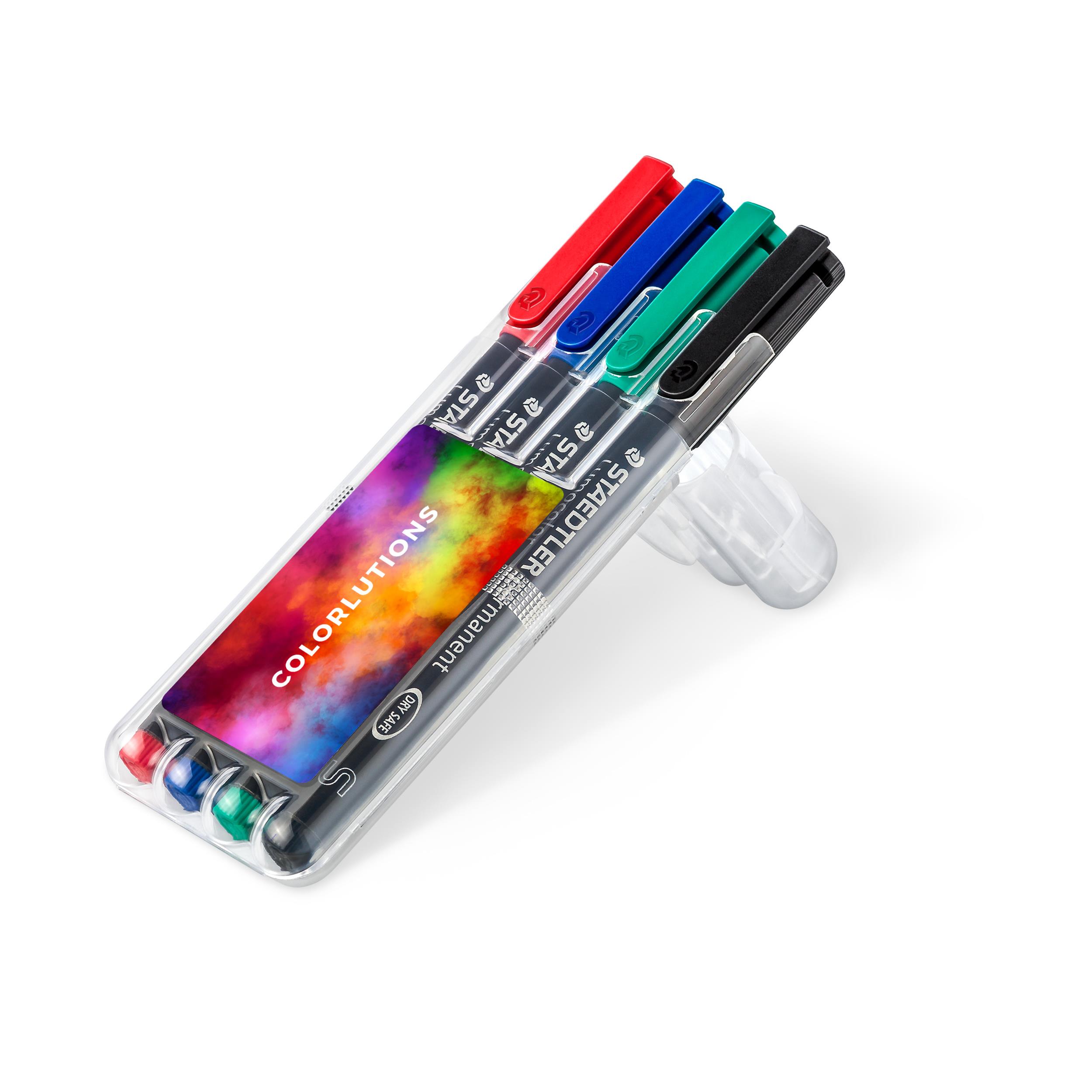 STAEDTLER Lumocolor® permanent S, 4er Box