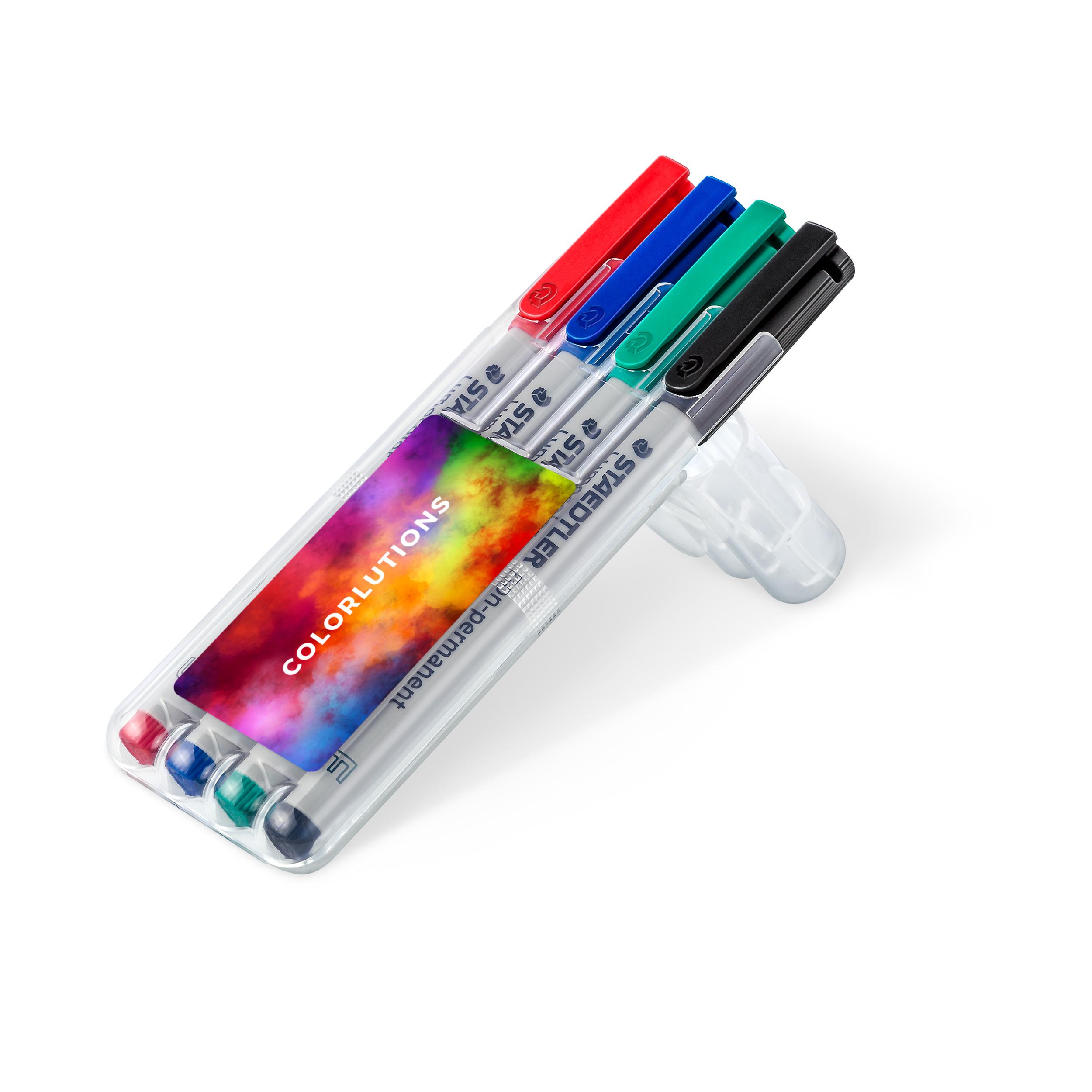 STAEDTLER Lumocolor® non-permanent F, 4er Box
