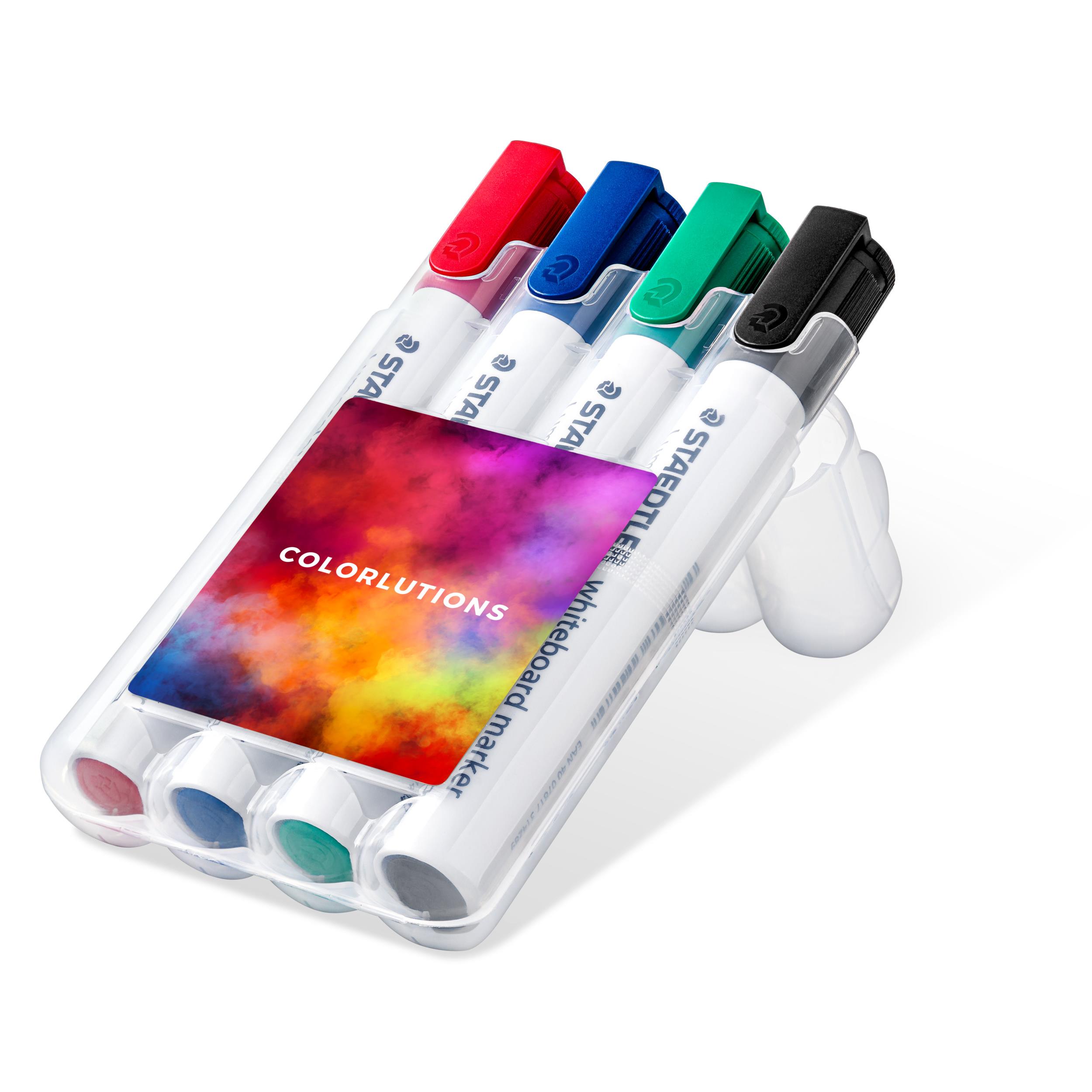 STAEDTLER Lumocolor® whiteboard marker, 4er Box (Rundspitze)