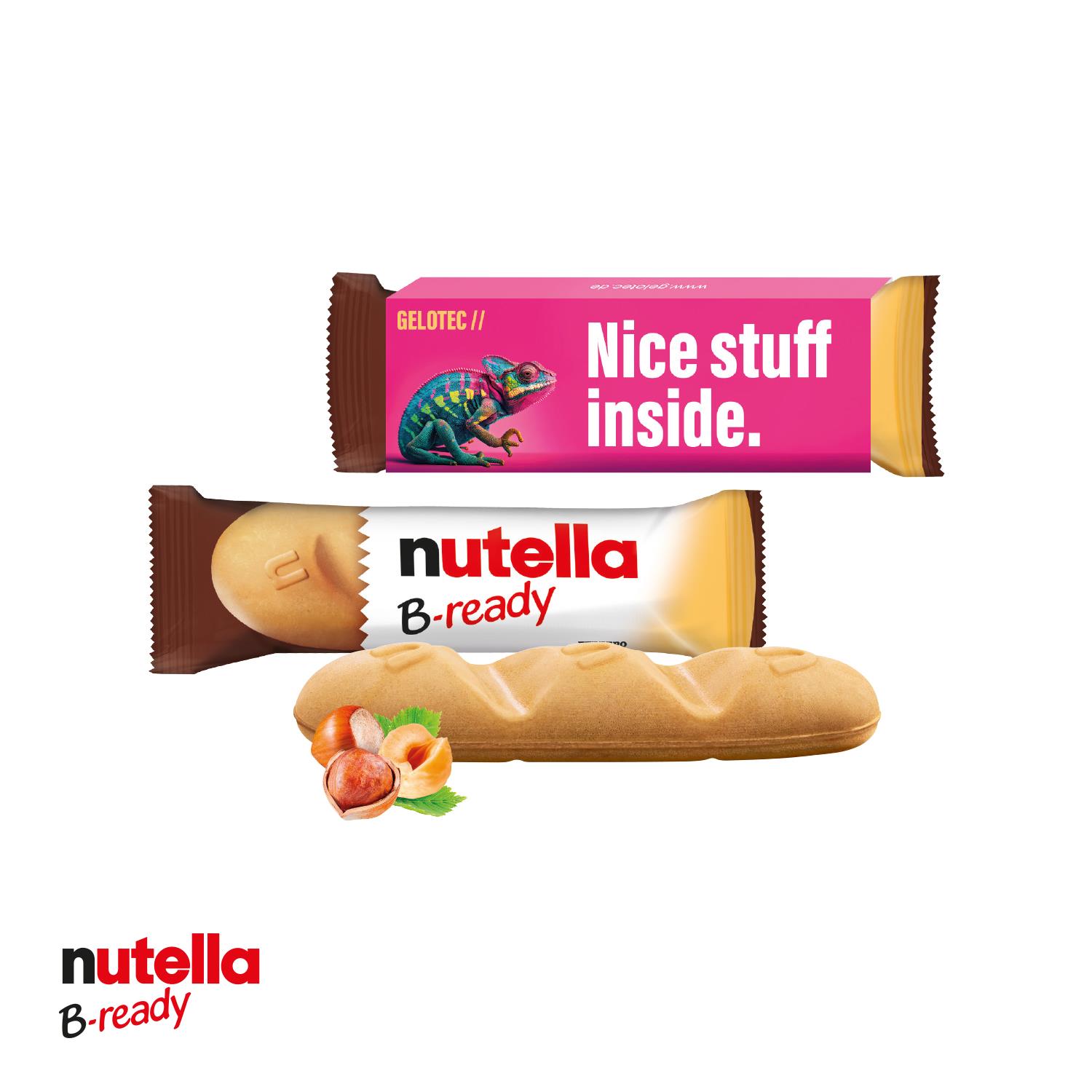 B-ready Nutella® mit Werbebanderole Ferrero