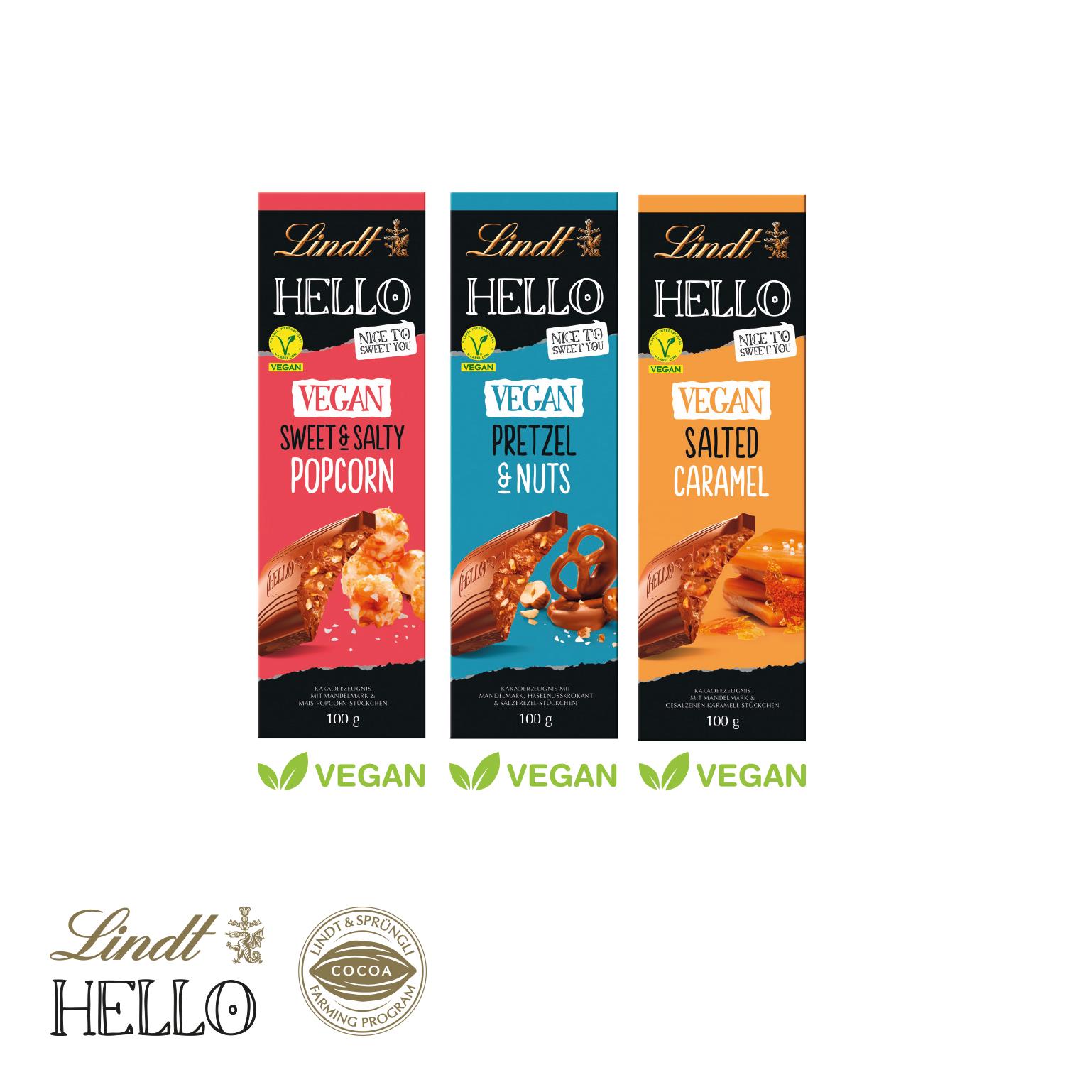 Schokoladentafel Lindt HELLO, vegan Lindt HELLO