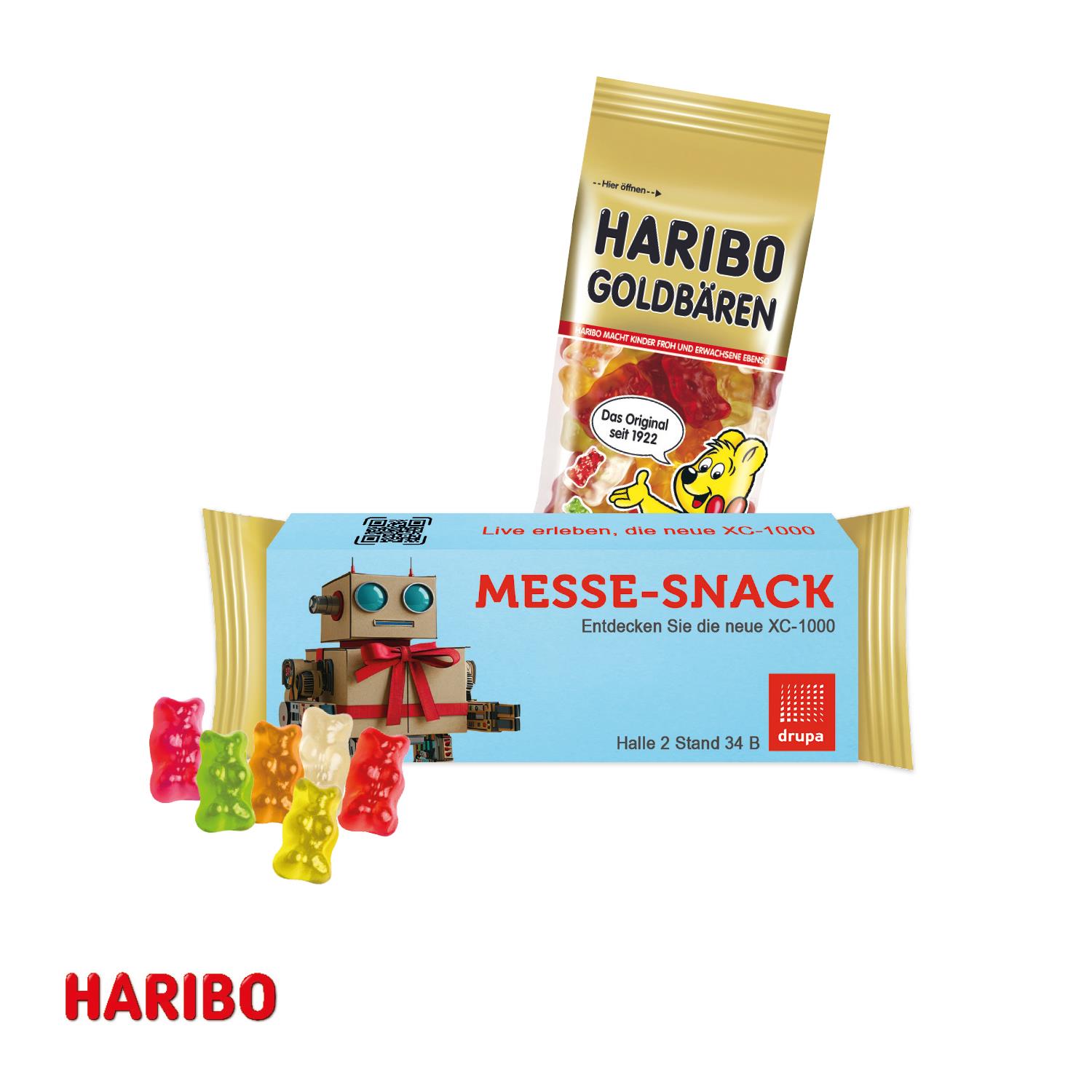HARIBO Goldbären im Werbeschuber, 75 g Haribo