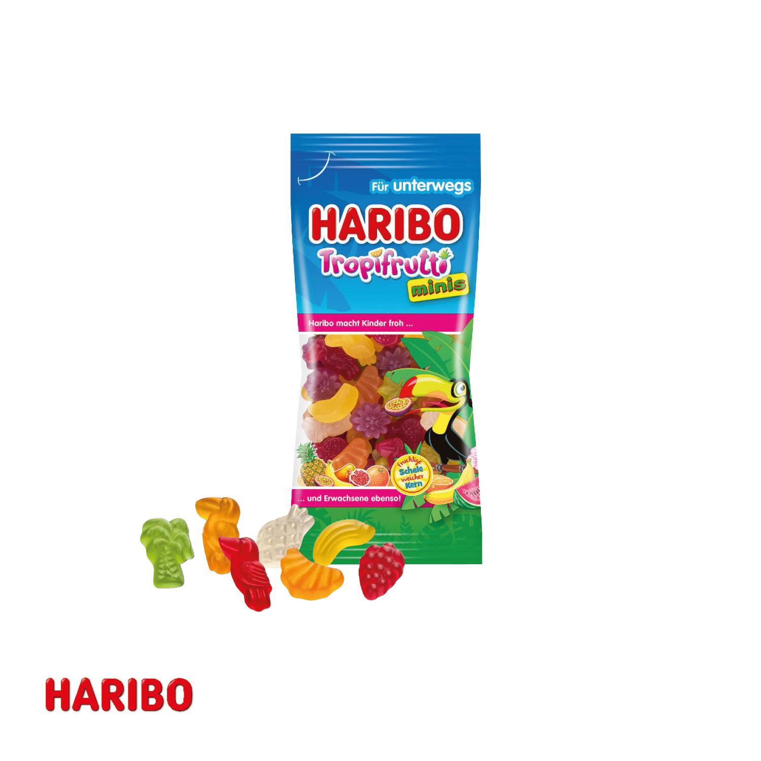 HARIBO Tropifrutti im Werbeschuber, 75 g Haribo
