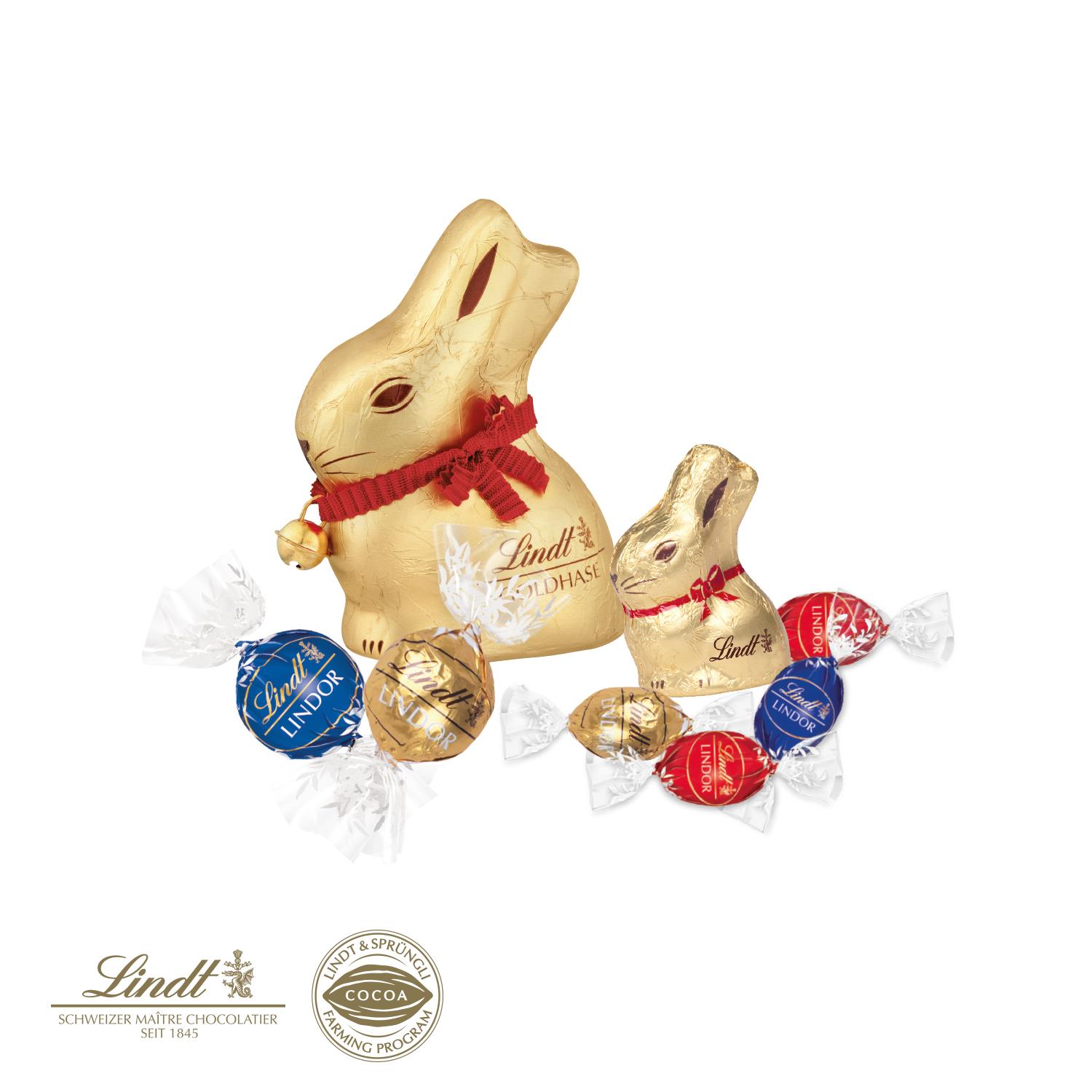 Großes Premium-Osternest mit Schokolade von Lindt