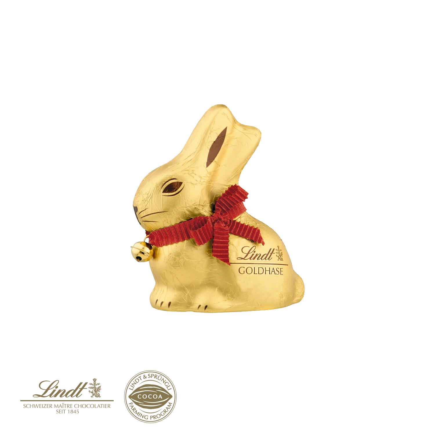 Lindt Goldhase in Werbekartonage, 100 g Lindt