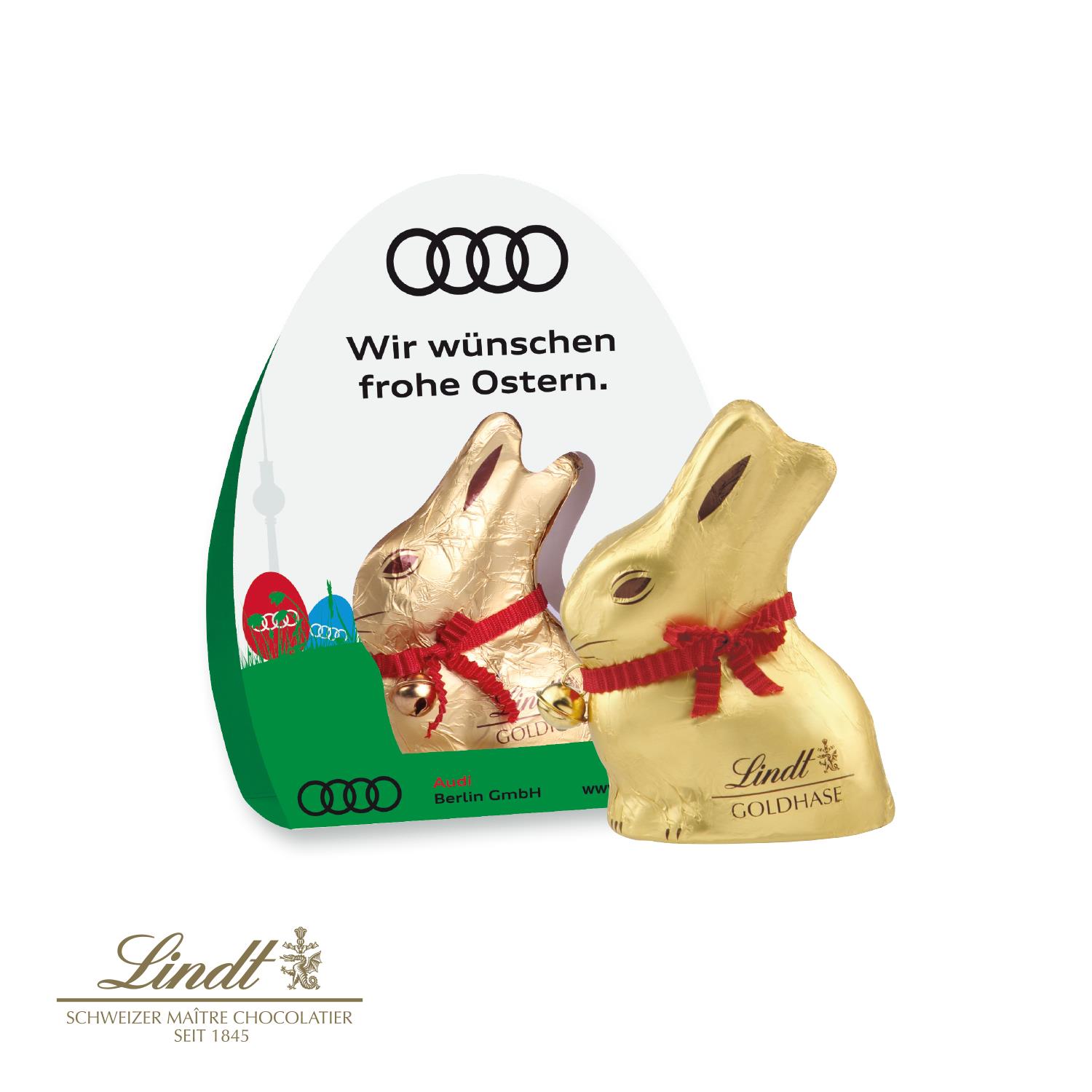 Lindt Goldhase im Werbeaufsteller, 50 g Lindt