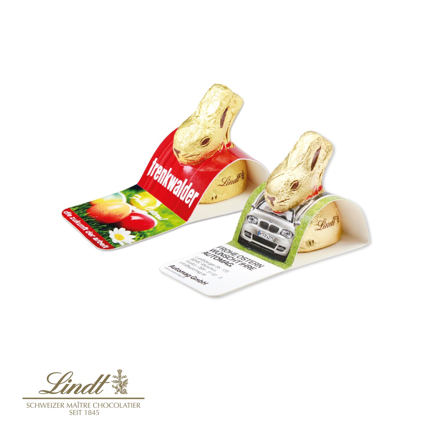 Goldhase von Lindt im Werbeaufsteller, 10 g Lindt