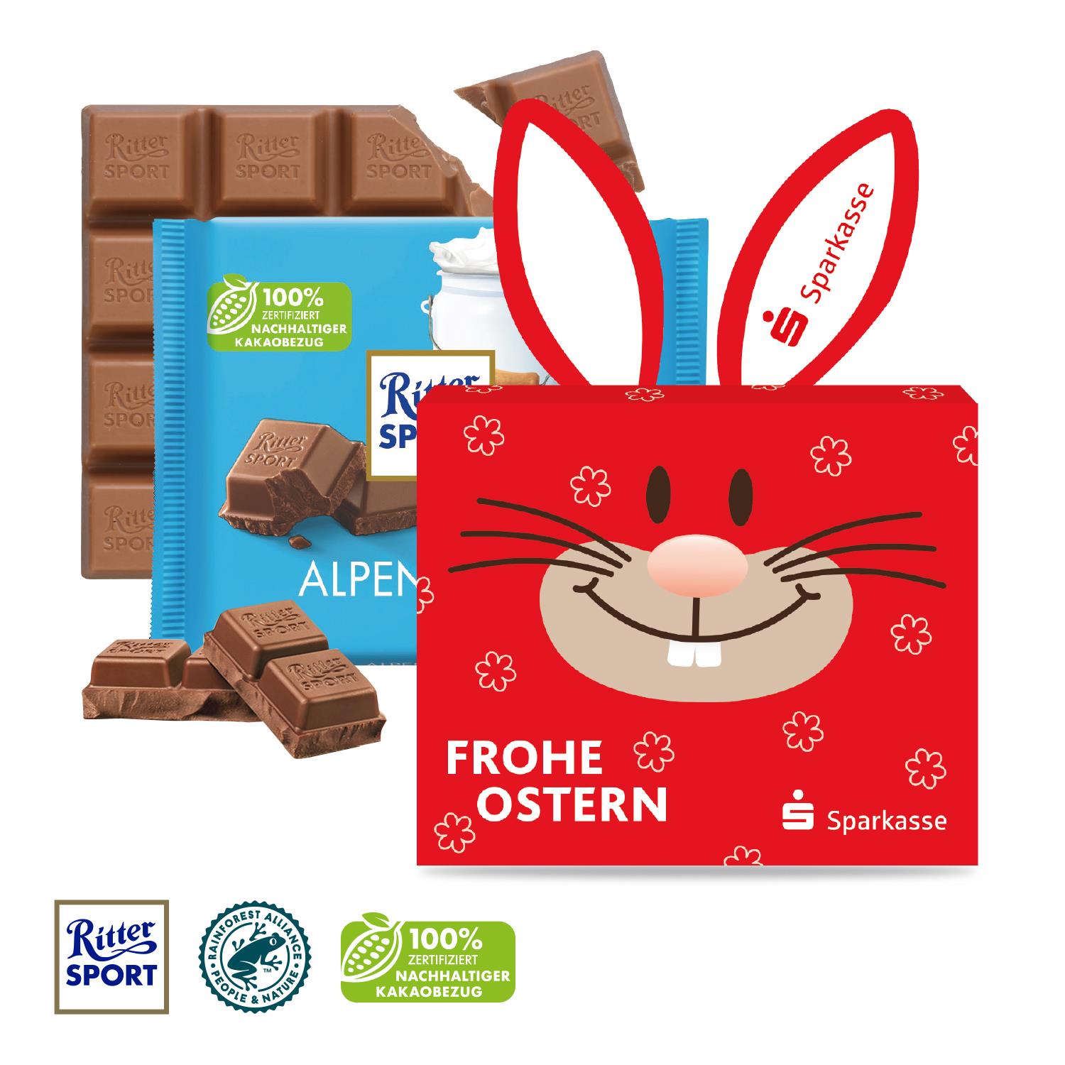 Schokotafel Ritter SPORT ´Osterhase´ Ritter SPORT