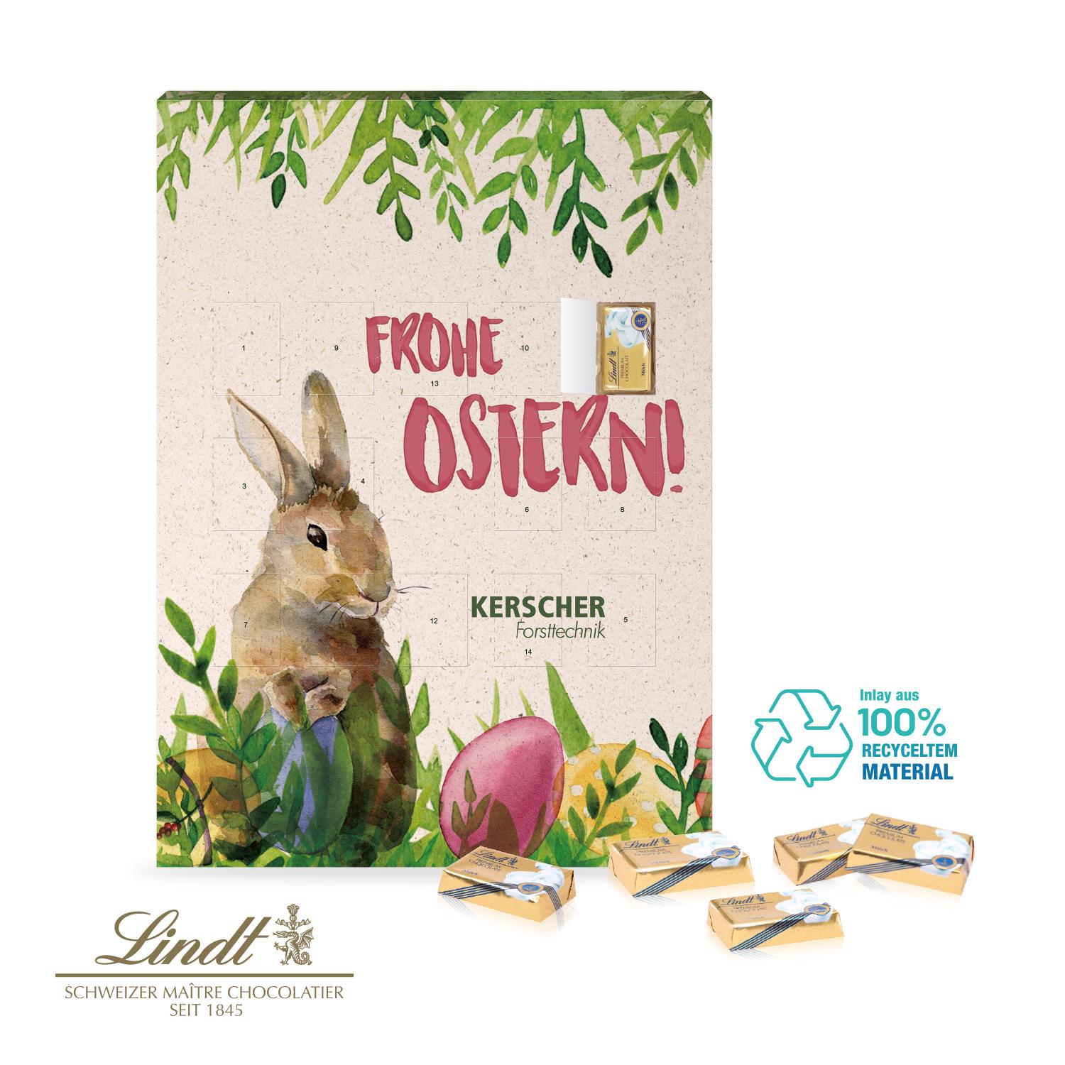 Wand-Osterkalender mit 14 Türchen Lindt