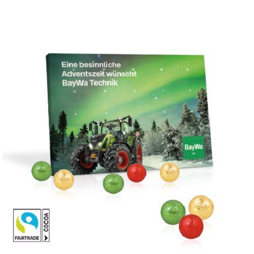 Tisch-Adventskalender mit Fairtrade® Schokolade ONLY