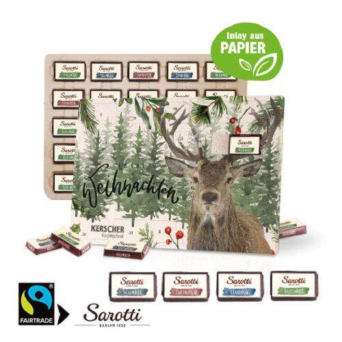 Tisch-Adventskalender Sarotti ´Business Exklusiv´, Inlay aus Papier Sarotti