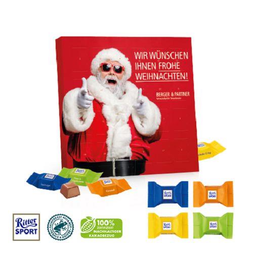 Tisch-Adventskalender mit Ritter SPORT Schokowürfel Ritter SPORT