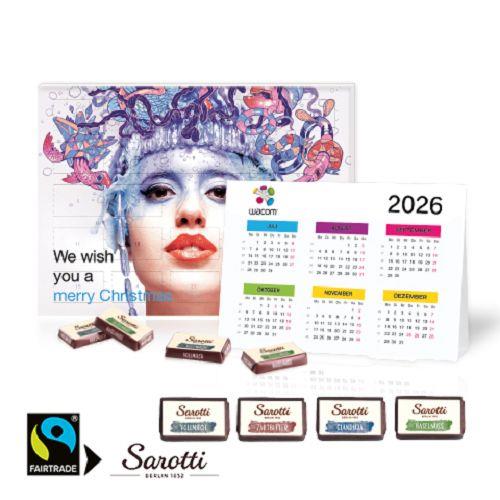 „2 in 1“ Marken-Adventskalender Sarotti mit Jahresplaner Sarotti