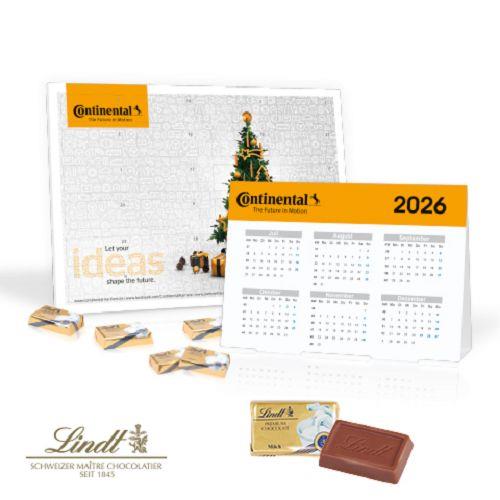 „2 in 1“ Marken-Adventskalender Lindt Schokolade mit Jahresplaner Lindt