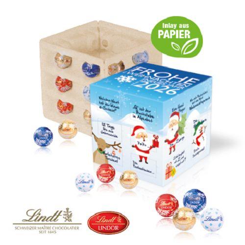 Adventskalender Lindt ´Cube´ mit Papier-Inlay Lindt