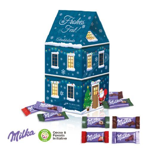 Adventskalender Haus ´XL´ mit Milka Schokolade Milka
