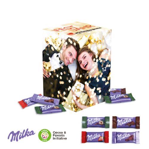 Adventskalender Cube ´XL´ mit Milka Schokolade Milka