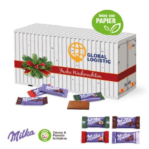 3D Adventskalender ´Container´ mit Milka Schokolade Milka