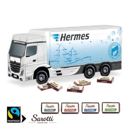 3D Adventskalender ´LKW´ mit Sarotti Fairtrade® Schokolade Sarotti