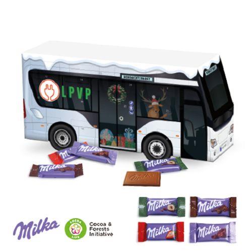 3D Adventskalender ´Bus´ mit Milka Schokolade Milka