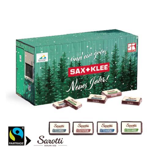 3D Adventskalender ´Container´ mit Sarotti Fairtrade® Schokolade Sarotti