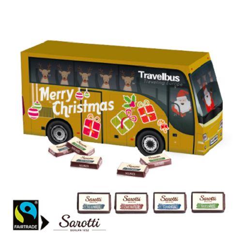 3D Adventskalender ´Bus´ mit Sarotti Fairtrade® Schokolade Sarotti